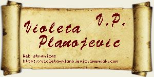 Violeta Planojević vizit kartica